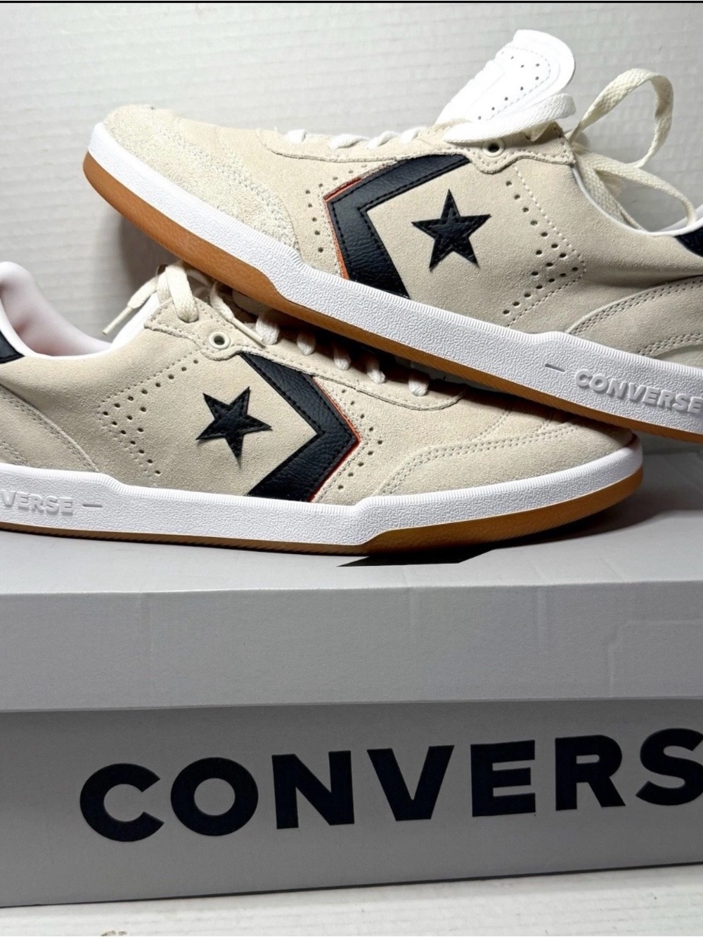 Converse Louie Lopez Pro 2 OX A14323C EGRET/WHITE/ORANGE Skateboarding